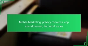 Mobile Marketing: privacy concerns, app abandonment, technical issues
