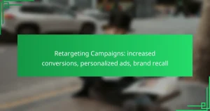 Retargeting Campaigns: increased conversions, personalized ads, brand recall