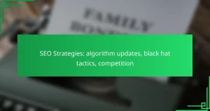 SEO Strategies: algorithm updates, black hat tactics, competition